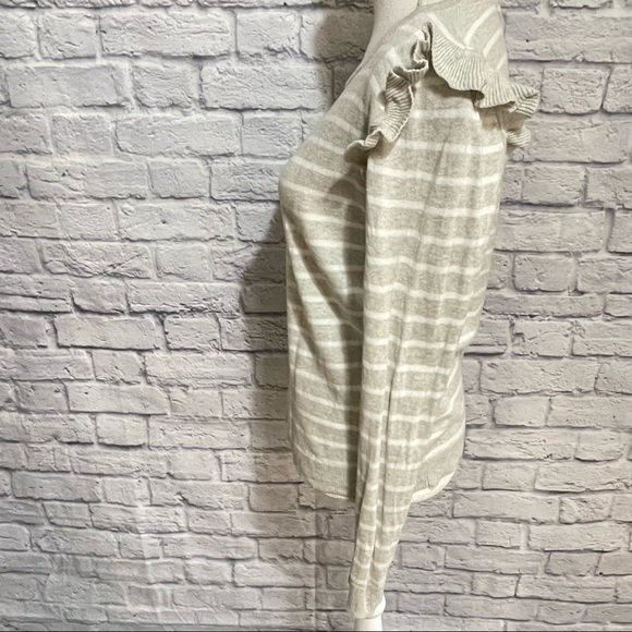 J.Crew Factory Ruffle-Shoulder Sweater - Picture 2 of 6